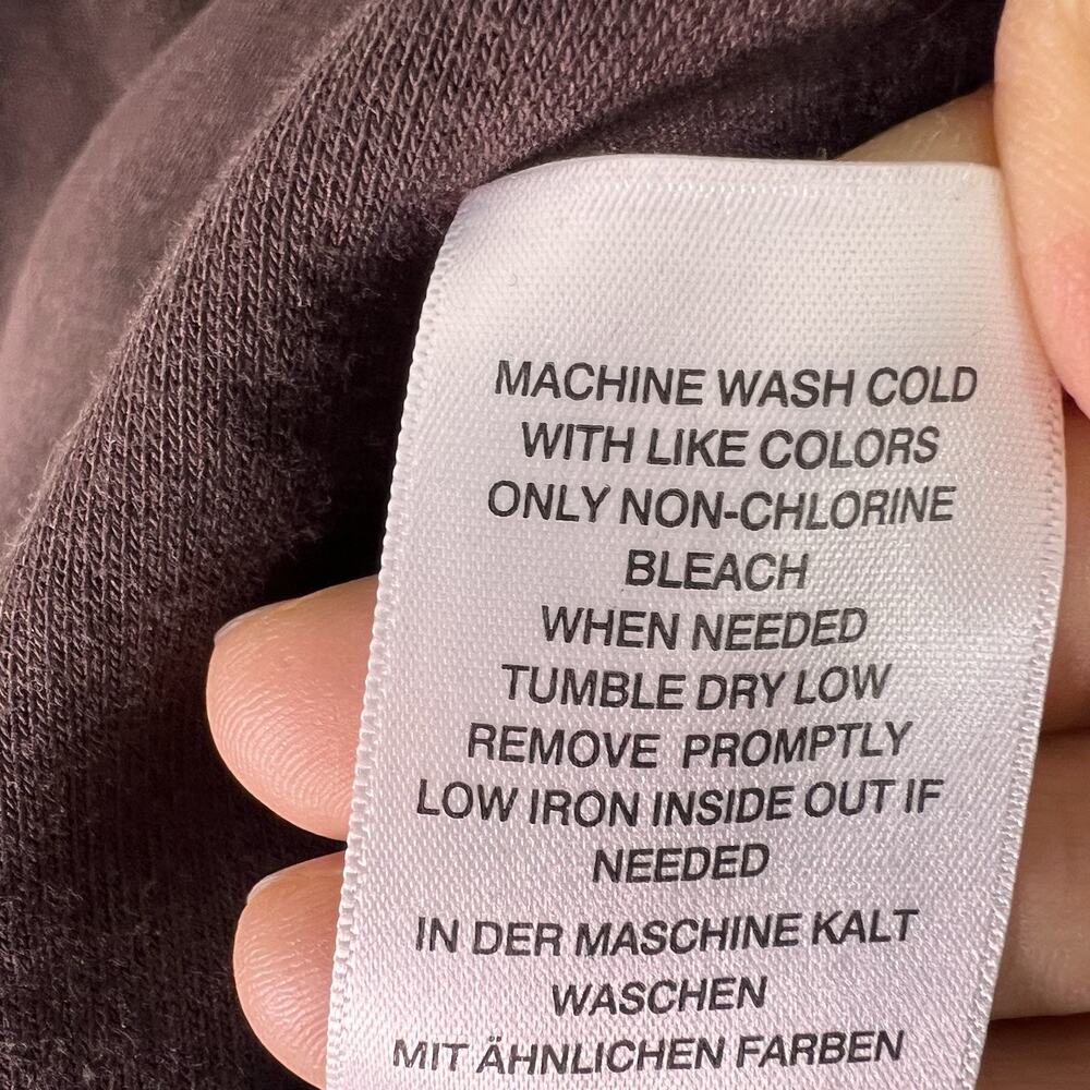 NWT True Religion Women's Brown Pullover Hoodie Sz M Spring Boho - Picture 8 of 9